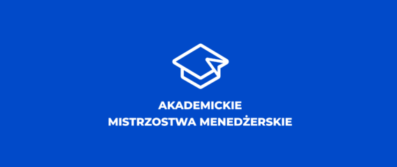Logo i nazwa konkursu Akademickie Mistrzostwa Menedżerskie