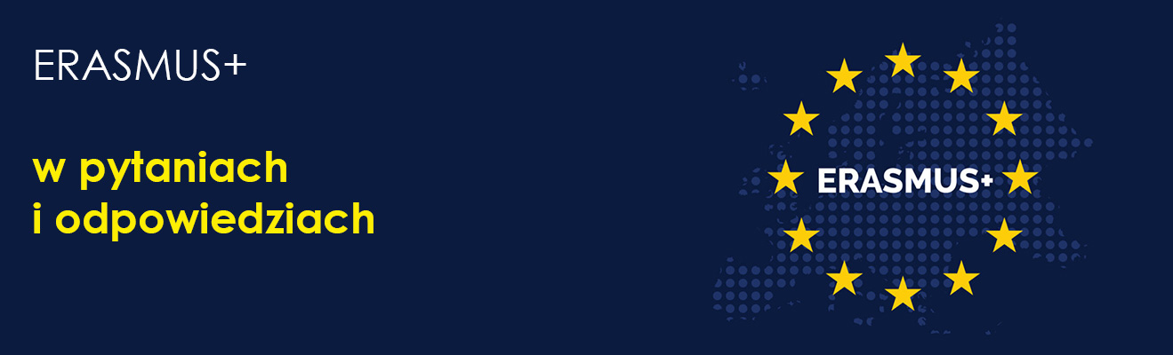 Logo europejskie Erasmus + napisy