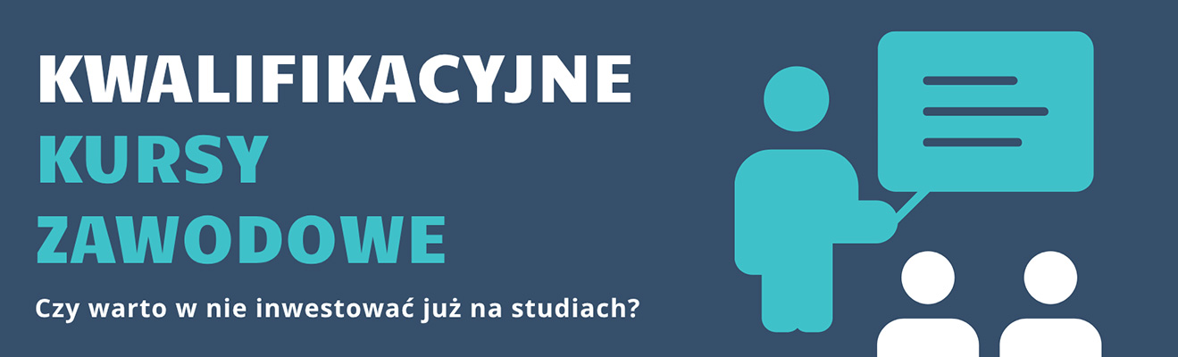 Grafika postaci podczas kursu i napisy