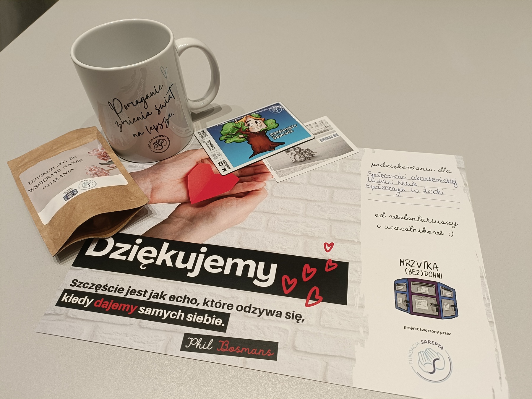 Podziękowania od Sarepty