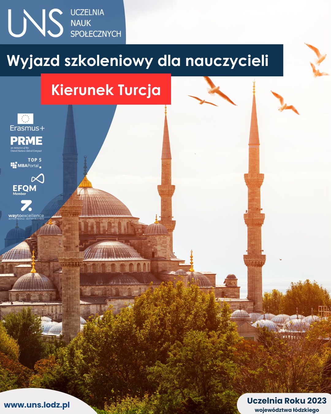 Zdjęcie meczetu z Istambułu i napisy